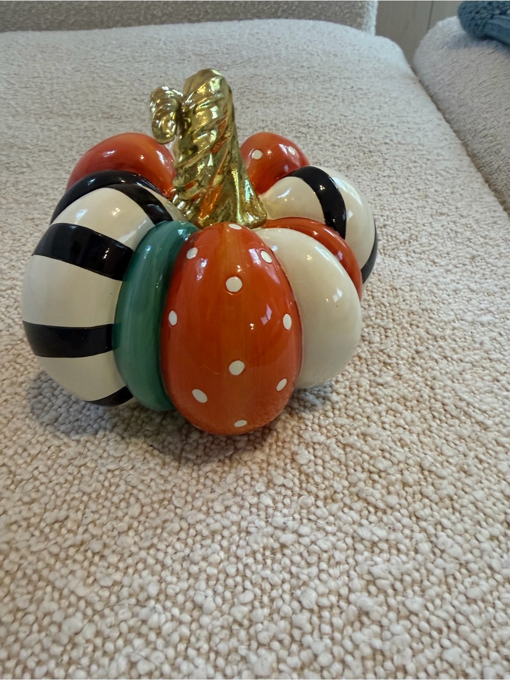 Whimsical Mackenzie Childs Pumpkin